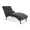 Black, variant on Classic Faux Leather Upholstered Chaise Lounge, Button Tufted Sleeper Lounge Chair with Solid Wood Pillow for Living Room Bedroom