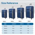 thumbnail image 5 of imerelez Softside Expandable Luggage – 4 Piece Check Sets360 Degree Wheels & Retractable Handle – 25 Inch, Perfect for 1-7 Night Trips – Teal, 5 of 6