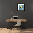 thumbnail image 3 of Brent, Paul 20x20 Black Ornate Wood Framed with Double Matting Museum Art Print Titled - Azure Tropical Fish V, 3 of 4