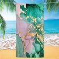 thumbnail image 5 of Microfiber Printed Beach Vacation Swimming Bath Travel Sport Towel Versatile Square Quick Drying Towel Swimming Pool Flamingo (17,H150xW200cm), 5 of 7