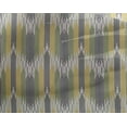 thumbnail image 3 of oneOone Georgette Viscose Fabric Ikat Style Stripe Printed Fabric 1 Yard 42 Inch Wide, 3 of 3