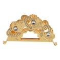 thumbnail image 1 of Servilletero de metal dorado Ticfox Ligero de lujo Estilo europeo, 1 of 14