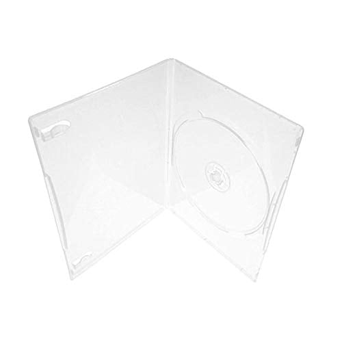 Maxtek 7mm Slim Slim Clair Simple CD/DVD Cas, 100 Pièces Pack.