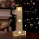 thumbnail image 1 of Fiudx Luces Led Navideñas, Elegante Decoración con Pantalla Digital, Alto Brillo y Visibilidad, Flexibilidad para Múltiples Combinaciones de Números, Ideal para Eventos Festivos y Hogar, Decoración L, 1 of 2