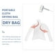 thumbnail image 3 of Bolsa de secado de ropa portátil de 2 piezas, solución de secado rápido para chaquetas de plumas, lavandería, viajes, dormitorio, secadora de ropa compacta de poliéster transpirable., 3 of 8