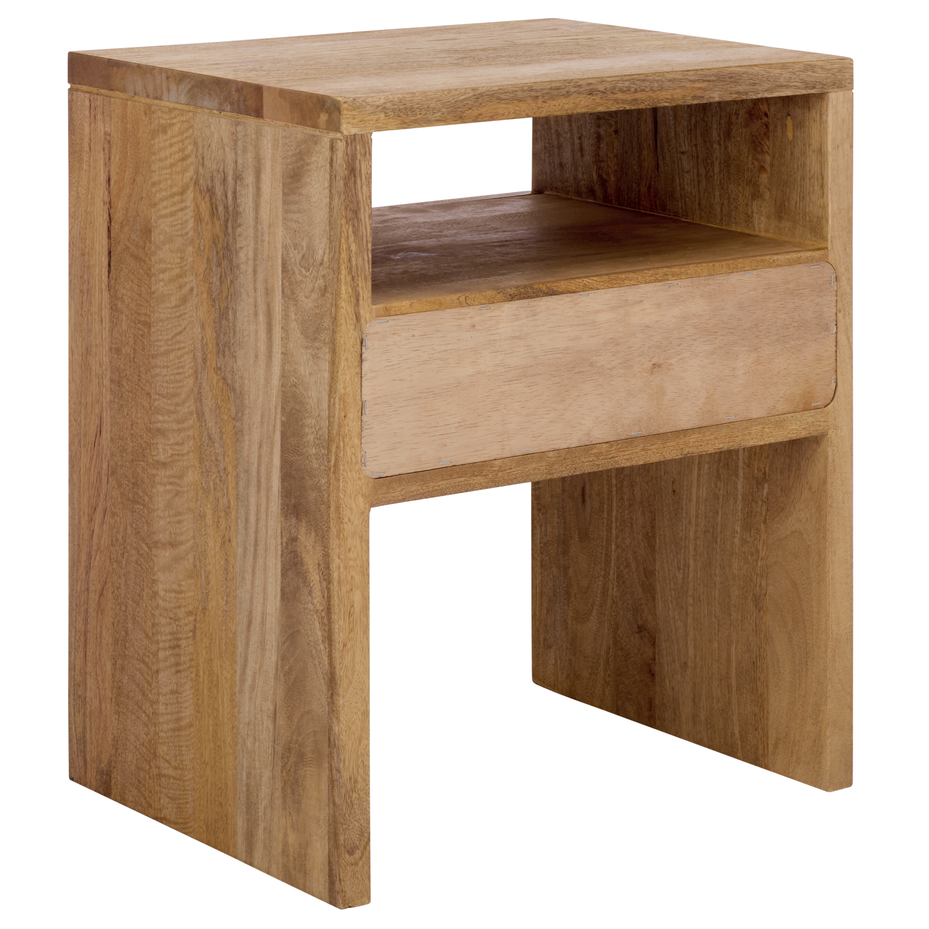 Safavieh Alonzo Modern Mango Wood Night Stands, Light Mango Wood