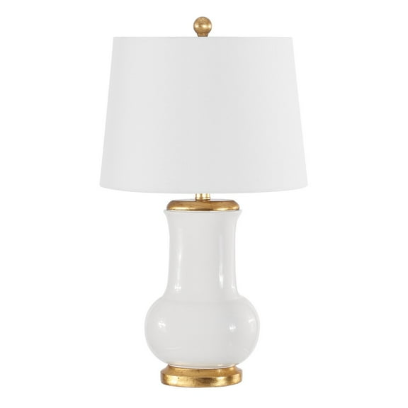 SAFAVIEH Emberson 24 in. Classic Table Lamp, Ivory/Gold
