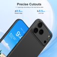 thumbnail image 3 of Funda memumi para iPhone 17 Pro Max, ultradelgada, negro mate, 3 of 7
