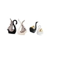 thumbnail image 5 of CarpNettore Ceramic Swan Figurines Sculpture Desktop Ornament Tabletop Art Crafts Couple's Decor for Shelf Anniversary Fireplace Bookshelf Entrance, 5 of 8