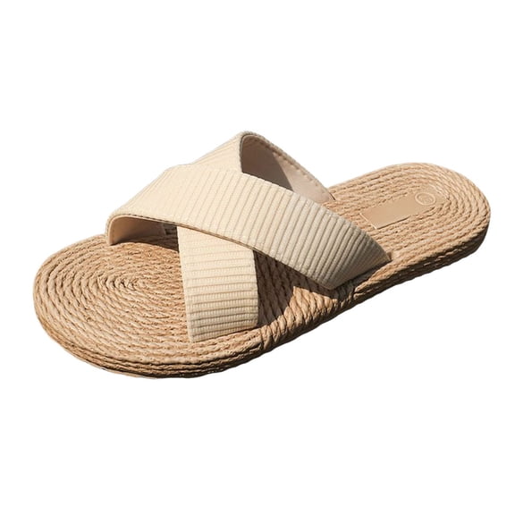 Ticikt Platform Sandals Women Cute Wedge Espadrilles on Summer Beach Raffia Vacation Sandal Comfortable Open Toe Dressy Shoes