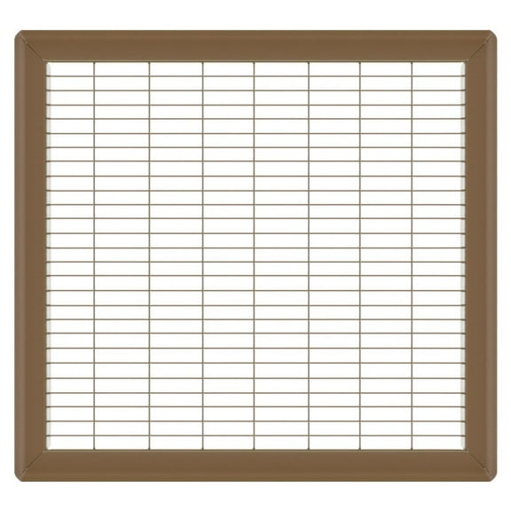 14in x 16in Imperial Brown Heavy Gauge Steel Floor Grille - Heating and Cooling Air Vent