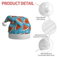 thumbnail image 4 of KLL Christmas Hats for Adults Plush Cartoon Watermelon Print Santa Hat Xmas Fluffy Santa Claus Hat for Women Men, 4 of 6
