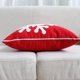thumbnail image 5 of Fundas de almohada cuadradas suaves con diseño de copo de nieve para el hogar, lona decorativa de algodón con bordado, fundas de cojines de 18x18, fundas de almohada para sofá cama, 5 of 5