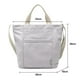 thumbnail image 2 of Bolso grande de lona para el hombro, bolso informal para mujer, bolso de trabajo, bolso de compras, bolso de viaje, bolso cruzado, color caqui, gris claro y negro, 2 of 5
