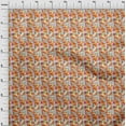 thumbnail image 5 of oneOone Cotton Poplin Orange Fabric Abstract Floral Craft Projects Decor Fabric Printed By The Yard 42 Inch Wide, 5 of 5