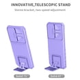 thumbnail image 2 of JTCASES for Samsung Galaxy A23 Case, Sliding Camera Cover & Foldable Kickstand Shockproof Corners Anti-fall Rugged Anti-slip PC TPU Heavy Duty Protective Hybitd Shell - Purple, 2 of 12