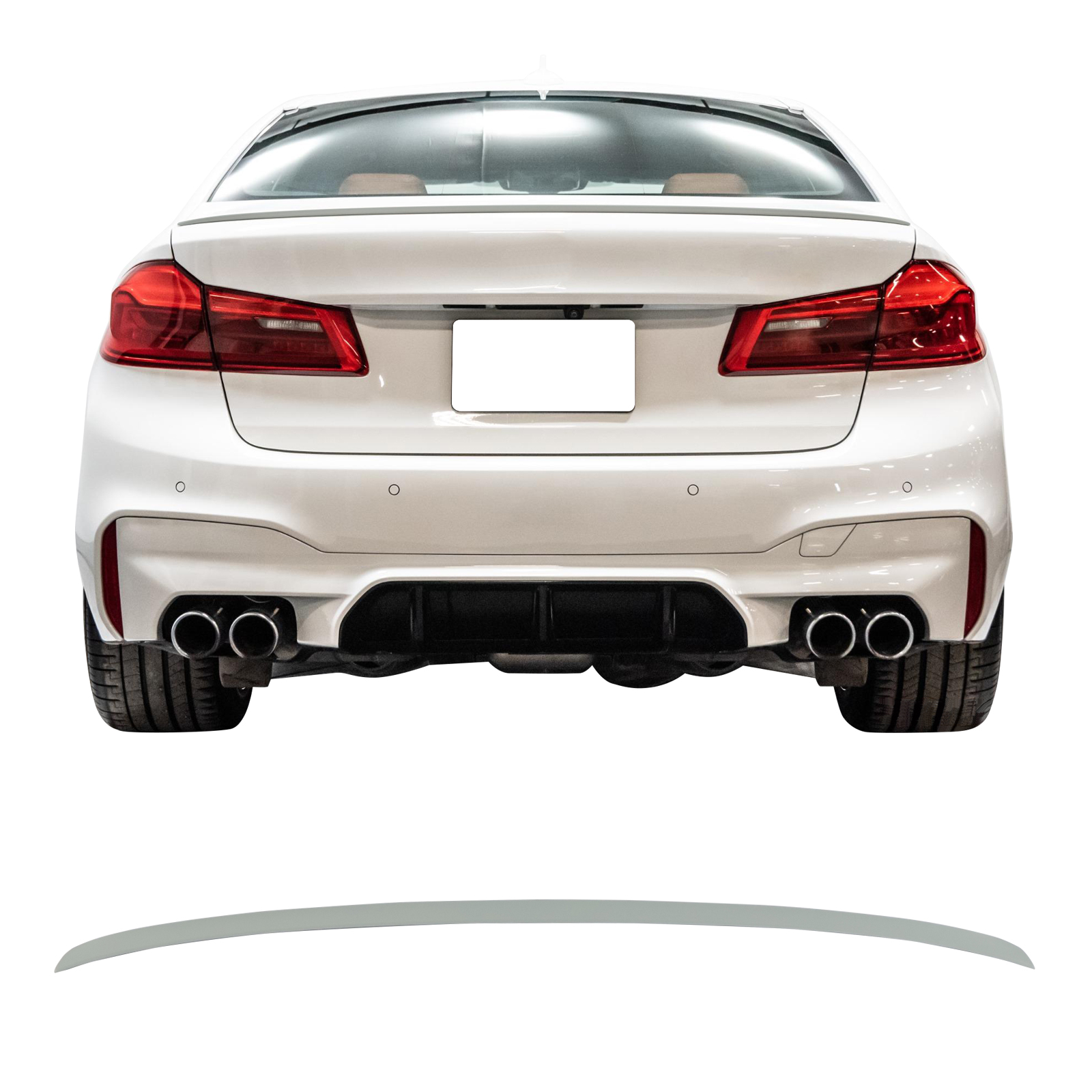 Ikon Motorsports Rear Trunk Spoiler Compatible With 20172023 BMW G30 5