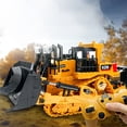 thumbnail image 6 of XIANXIAN RC Bulldozer Toy for Boys, Remote Control Play Bulldozer Construction Vehicles, 2.4Ghz Track Type Tractor Dozer with Blade & Light, Truck Toys for Kids 3-12 Year Old Christmas Birthday Gifts, 6 of 6