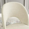 thumbnail image 4 of Side Dining Chair, Fabric, Black Beige, Modern Contemporary Urban Design, Kitchen Room Cafe Bistro Restaurant Hospitality, 4 of 9