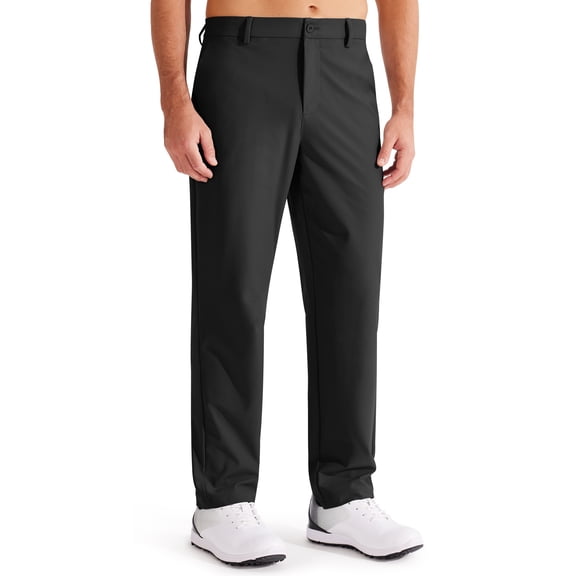 Feekit Men’s Golf Pants Classic Fit Stretch Dress Pants Flat Front Lightweight Casual Work Pants with 4 Pockets, 29" 31" 33" Inseam