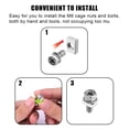 thumbnail image 4 of Tornillos y tuercas para batería AIEX, 32 piezas, acero inoxidable M6 304, 4 of 7