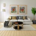 thumbnail image 6 of Modern Coffee Table with Golden Metal Drum Base and Glass Top, Stain-Resistant, No Assembly Required, Circular Design with Lower Shelf, Contemporary Furniture for Living Room, 6 of 9