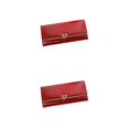 thumbnail image 4 of Qarigey Cartera de cuero PU para mujer, elegante, portátil, de repuesto, con botón a presión, de gran capacidad, tarjetero, monedero, Type4 NO4, 4 of 6