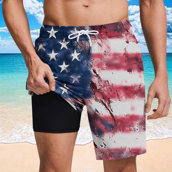 Short for Men Shorts Athletic Shorts Men Cargo Men Casual Fashion Print Shorts With Pockets Elastic Waist Beach Pants Blue XXXL
