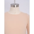 thumbnail image 5 of Haitryli Girls Fleece Figure Skating Outfits Seamless Long Sleeve Top with Pants Set for Gymnastics Ballet Dance Practice A Nude 10-14, 5 of 7