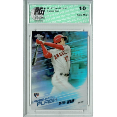 05 Topps Chrome Rookie Card - Shohei Ohtani 2018 Topps Chrome #FF-1 Freshman Flash Rookie Card PGI 10