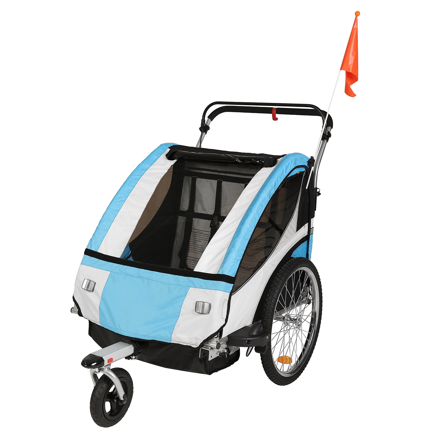 Clevr Double Bicycle Baby Child Trailer Bike Jogger/Stroller Folding