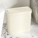 thumbnail image 4 of Almacenamiento y organización de la cocina, bote de basura para baño con tapa, bote de basura con tapa a presión, cesto de basura de plástico con tapa emergente para inodoro, oficina, dormitorio, sala, 4 of 6