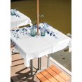 thumbnail image 2 of Outdoor Tablecloth with Umbrella Hole for Patio/Picnic/Party/Camping, Blue Eucalyptus Waterproof Table Cloth Square Cover Washable, Weeping Botanical Leaf Watercolor (60"x 60"), 2 of 8