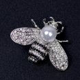 thumbnail image 1 of Broche de alfiler de de cristal de perla artificial, suéter de mujer, broches de sombrero, joyería Salvador Broche de perlas de flor de abeja, 1 of 10