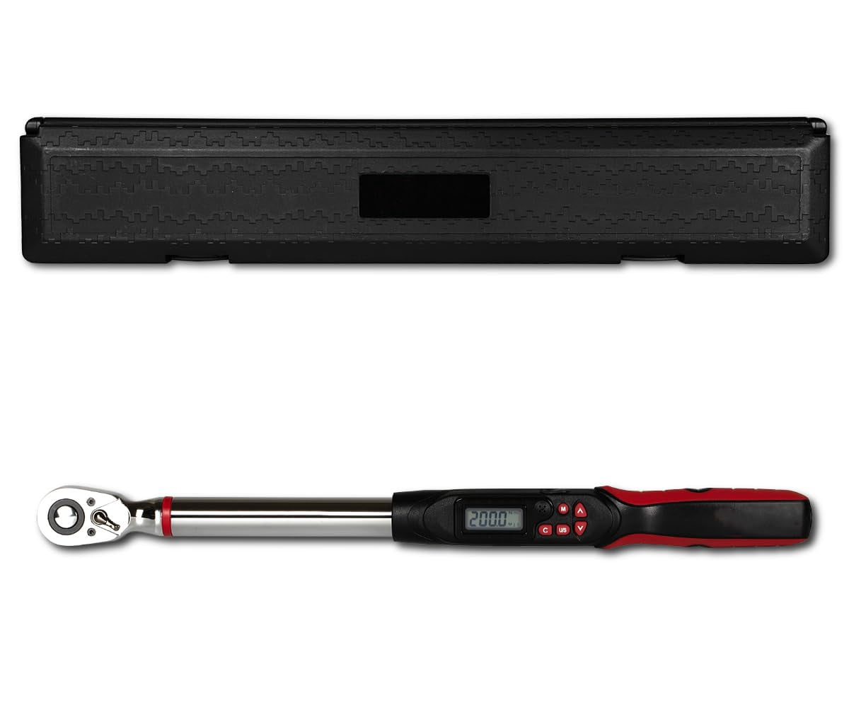 Tapha Tools Bit-Head Mini Digital Torque Wrench 1/4" Drive Adaptor, 0.221-4.424