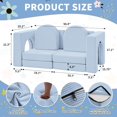 thumbnail image 6 of Wanan Kids Couches, Couch for Toddlers, Foam Sofa 10PCS Modular Soft Play Furniture for Boys & Girls, Indoor Kids Sofa for Nursery, Living Room, Playroom, 6 of 7
