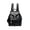 Black, variant on Women Backpack PU Leather Daypacks Waterproof Handbag Elegant Shoulder Bag Multifunction Tote Bag Teenager School Bag Drawstring Rucksack Outdoor Travel University Campus Bookbag Black Brown
