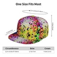 thumbnail image 6 of Gaeub Colorful Tie Dye Stained Glass 3 Flat Bill Snapback Hats Baseball Caps with Adjustable for Running Workouts and Outdoor Activities, 6 of 9