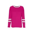thumbnail image 6 of Women's Long Sleeve Shirts Casual Color Block Crewneck Tops Tshirt Basic Tee Trendy Outfits, 6 of 7