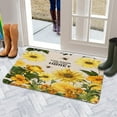 thumbnail image 5 of Sunflower Wood Colored Flowers (4) Door Mat 30 X 17 Inch Welcome Doormat Indoor Outdoor Entrance Floor Mat Non Slip Spring Summer Decor Rubber Mats, 5 of 6