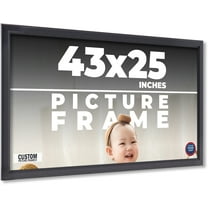 43x25 Frame Black Passaggi Solid Wood Picture Frame Width 1.5 Inches | Interior Depth 0.5 Inches |