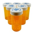 thumbnail image 7 of Pharmacy Prescription Vials, Amber Child Resistant Medicine Bottle, 40 Dram Push Down Caps, Caps Included, Pack of 180 (Pill Container, Pharmacy Bottle, Pharmacy Container) by Sponix BioRx, 7 of 7