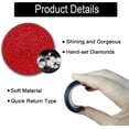 thumbnail image 4 of LQQBOX 2 Pcs Red Car Cup Holder Coaster, 2.76 inch Anti-Slip Shockproof Universal Fashion Car Coasters Insert Bling Crystal Rhinestone Automotive Interior Accessories for Women, 4 of 7
