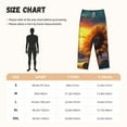 thumbnail image 4 of Lsque Sunset Coast Sunflower Print Women's Pajama Pants, Lounge Pant - Comfortable Home Wear,Elastic Waistband, Stylish Design-X-Large, 4 of 9