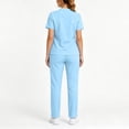 thumbnail image 5 of FchengtaiS Women's Scrub Set Soft V-Neck Scrub Top and Pants Medical Uniform Workwear with Pockets, 5 of 7