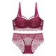 thumbnail image 1 of Gibobby Conjunto de lencería Sujetador push-up de encaje sexy, ropa interior para mujer, conjunto de sujetador y sujetador para niñas(Rojo, 75B), 1 of 2