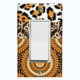thumbnail image 1 of Metal Light Switch Plate Cover Colorful Safari African Tribal Art Pattern SFR042, 1 of 13
