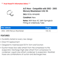 thumbnail image 2 of A/C Hose - Compatible with 2002 - 2005 Mercury Mountaineer 4.0L V6 2003 2004, 2 of 2