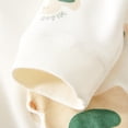 thumbnail image 7 of Newborn Baby Girls Boys Cotton Romper Long Sleeved Warm Jumpsuit With Long Sleeves and Crawling Clothes White 6 Months, 7 of 7