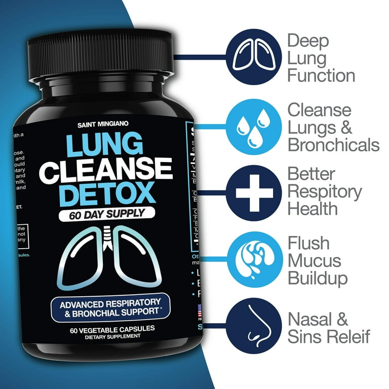 Lung Cleanse Detox, 60 Day Cleanse - Supports Lung Health Within Bronchial  & Respiratory Systems - Walmart.com
